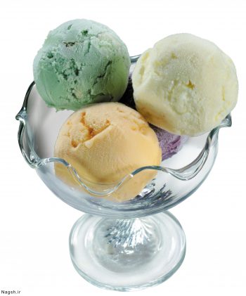 بستنی توپی و رنگی